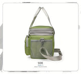 purple Large Capacity Travel Bag / Lunch Bag. Expandable 5cm, Multi-Compartment Storage, V1232-WCB003