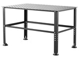 Welding Table 36" x 24", 800LBS Capacity Welding Workbench Table, Heavy-Duty Work Bench with 0.63" V952-GDXHZ800LB36HJ2L5V0