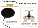 Heavy Duty Microphone Arm Microphone Stand Suspension Scissor Boom Stands with 6" Pop Filter and V178-14780