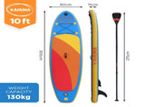 Kahuna Hana Inflatable Stand Up Paddle Board 10FT w/ iSUP Accessories IFB-HLE-305-BU