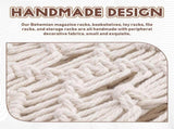Boho Magazine Rack, Rope Woven Newspaper Rack, Magazine Baskets with Rope Fabric Design, Magazine V1192-AZ-W-22792