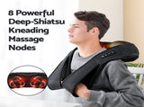 Livemor 8 Massage Nodes Neck Massager Heated NECK-MASSAGE-8H-BK