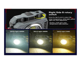 2pcs Portable LED Camping Tent Light Rechargeable Searchlight Outdoor Emergency Lighting Waterproof V1308-DSZKI-1092