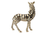 Resin Zebra Statues Gold Vivid Slip Resistant Compact Simulated Animal Statues for Home Decoration V1294-YM0703-3115230046711