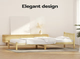 Artiss Bed Frame Single Size Wooden Oak SOFIE WBED-D-001S-WD