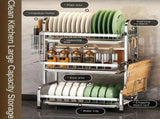 Compact Rust-Proof Dish Drying Rack Set V178-62198