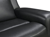 3 Seater Electric Leather/PVC Black Recliner V43-REC-FNX3RBL