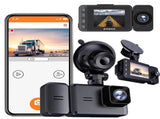 Dash Cam with WiFi 1080P FHD Car Driving Recorder Front and Inside Two Lens Car Cameras HD Infrared V1370-AZ4-19754