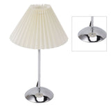 LED Table Lamp Metal Nightstand Bedside Lamp 3 Color with Cloth Pleated Lampshade for Bedroom Living V1294-YM0901-3119230093311