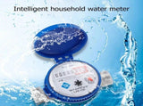 Professional Water Meter with Fittings, Rotary Pointer Counter, Measurement Tool for Residential and V1192-AZ-W-20728