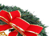 Xmas Wreath for Front Door Plastic Xmas Pine Wreath Decoration with Balls Ornament for Fireplace V1294-YM0901-3115240094612