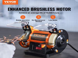 Jewelry Polisher, Bench Grinder Polishing & Buffing Machine, 3590RPM Bench Lathe Polisher with 1 V952-STPGJ32850RPMUEBNV3