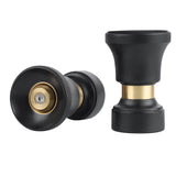2pc Heavy Duty Brass Fireman Style High Power Leak Proof Adjustable Garden Water Sprayer, Suitable V1370-AZ4-05081