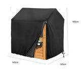 Outdoor Playhouse Cover, Plastic Playhouse Special Waterproof Covers Double Stitched Seam, V1192-AZ-W-3546