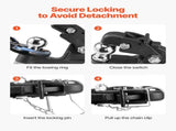 Pintle Hook, 7256 kg Capacity, Pintle Hook Hitch for 50.4 mm Hitch Hook Military Receiver, V952-LJQXHTGDGQ2IPCCGVV0