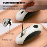Electric Can Opener, Rechargeable Can Opener Electric Fits Most Can Sizes with Smooth Edge, USB-C V1192-AZ-W-2518