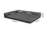 Pawz Orthopedic Dog Bed M Grey PT1237-LG-M