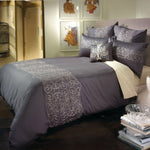 Bianca Maddox Charcoal Quilt Cover Set Queen V442-BCA-QUILTCS-MADDOX-CHARCOAL-QS