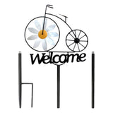 Durable Iron Bike Garden Stake Multi-Color for Outdoor Adornment V1370-AZ4-16916