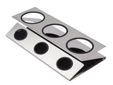 Bottle Drain Drying Rack 304 Stainless Steel Silicone Pad Silver 3 Holes Soda Bottle Drying Rack for V1294-YM0523-3118220075811