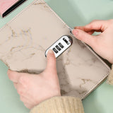 3 pcs Marble Diary Lock, 100 Pages College Ruled Secret Journal Lock, Waterproof Diary V1366-AZ2-W-08042