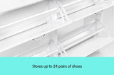 Shoe Cabinet Organizer Storage Rack 1200 x 240 x 920 - White CBT-120-024-092-WH