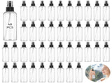 48PCS Clear Plastic Spray Bottles, 4oz Portable Travel Bottle, 120ml Fine Mist Sprayers, Refillable V1369-AZ3-W-08821