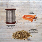 Beekeeping Kit - Wiring Board 500g Wire Crimper 1000 Bee Frame Eyelets V238-SUPDZ-40705448083536