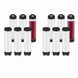 12 Pcs 16 Oz Condiment Squeeze Bottles Inverted Plastic Bottle for Sauces Refillable Tip Large Valve V1370-AZ4-07744
