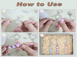 84Pcs Beadable Keychains Set,Keychains Bulk for Keychain Making Accessories with Silicone Beads V1370-AZ4-07716