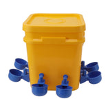 Automatic Chicken Waterer Cup with 12L Handheld Barrel Poultry Drinking Equipemnt for Goose Duck V1294-YM0706-3111230182715