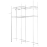 VEVOR Over Washer and Dryer Storage Shelf Two Row 4 Tiers Washer Rack White V952-LDXYJZJTJK2PMAVZ2001V0