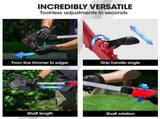 BAUMR-AG LN3 20V SYNC Cordless 2in1 Line Trimmer & Lawn Edger, with Battery and Charger Kit, V219-PLTCLSBMLN3A