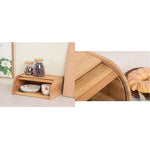 Bamboo Bread Bin Storage Box Kitchen Loaf Pastry Container V63-837721