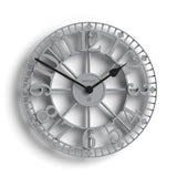 Newgate Warehouse Wall Clock-Clockwork Grey V398-NG-WAREH-CGY
