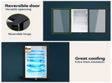Devanti 78L Bar Fridge Glass Door Mini Fridge Countertop Cooler Black BF-F-G-78L-BK