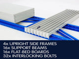 2 Bay Garage Storage Steel Rack Shelving 3.0m 800kg 2XLS-150