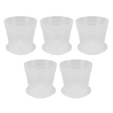 5pcs Orchid Pots with Holes Saucers Indoor Clear Plastic Plant Pot Set Optimal Drainage for Home V1294-YM0901-3111240151312