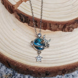 **Whispers of Stars Galaxy Collarbone Chain, Gifting You a Corner of a Private Universe** V1102-XZXL001