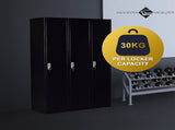 Three-Door Side by Side Office Gym Shed Storage Locker V63-768435