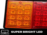 2X 44 LED Tail Lights Trailer Ute Caravan Truck Stop Indicator rear LAMP 10-30V V201-LED1030BL8AU