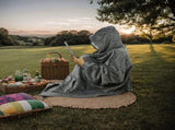 Ultra-Soft Fleece Wearable Blanket Hoodie, Unisex Hooded Large-Pocket Lazy Warm Home Wear V1232-JHSP001
