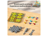 DIY Creative Screw Puzzle Building Block Table Set for Kids Ages 3 Educational STEM Toy with V1341-ZY-SUU3T2J4-379PCS-ENGINEERING