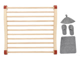 Sauna Backrest Wood Anti Slip S Shape Sauna Back Support with Pad Hat Slippers for Sauna Equipment V1294-YM0901-3111250073811