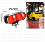 LED Forklift Safety Light, Blue Light for Marking Boundaries, Aluminum housing, Suitable for V1107-148-17800-RED-1PACK