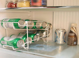 Double Layer Cans Storage Racks Cans Rolling Holder Refrigerator Beverage Rack V1294-YM0717-10073177