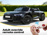 Kids Ride On Car Audi R8 Licensed Sports Electric Toy Cars Black RCAR-R8-S-BK