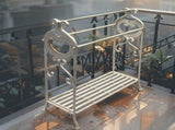 Large Fleur Towel Stand w Shelf 96cm V637-74162TWL