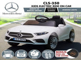 Kahuna Mercedes Benz CLS 350 Kids Electric Ride On Car with Remote Control - White CAR-CLS-350-WH