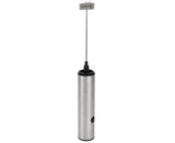 Stainless Steel Electric Milk Frother, Handheld Egg Beater, USB Charging, Mini Mixer V1263-JX-2937